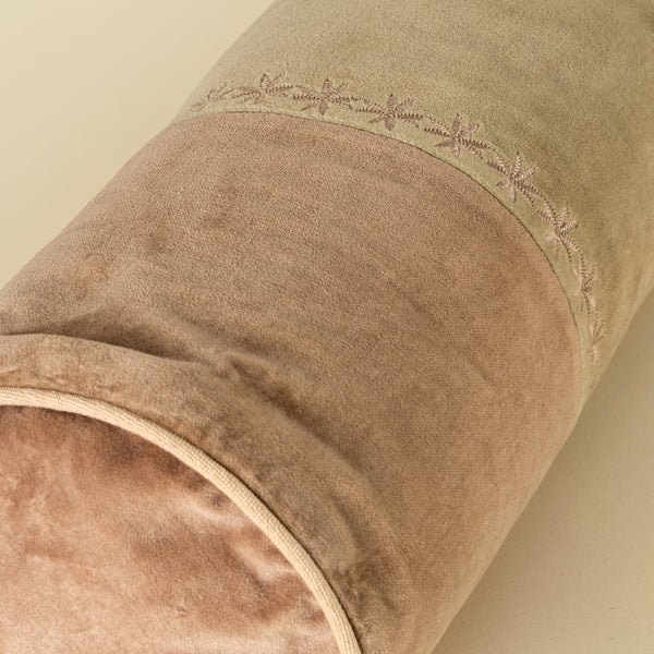 Snowflake Velvet Bolster