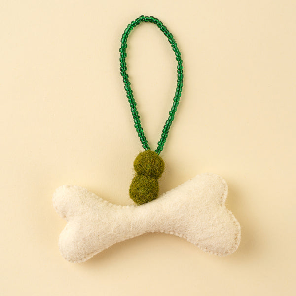 Dog Bone Felt Ornament