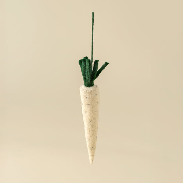 Easter Carrot Felt Ornament, Cream
