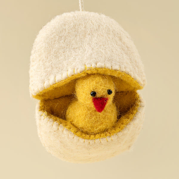 Hatching Chick Felt Ornament