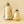 Gold Glass Bell Ornament S