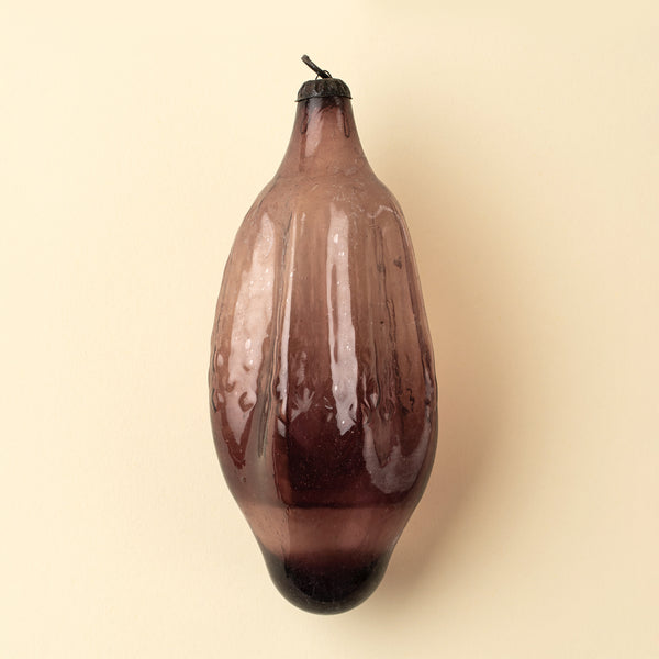 Recycled Vintage Seedpod Ornament, Plum