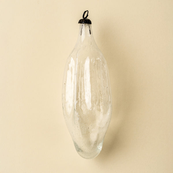 Recycled Vintage Seedpod Ornament, Clear