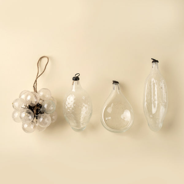 Recycled Vintage Seedpod Ornament, Clear
