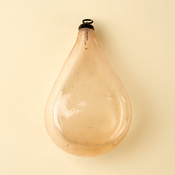 Recycled Vintage Pear Ornament, Pink