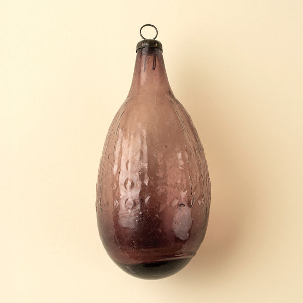 Recycled Vintage Lemon Ornament, Plum