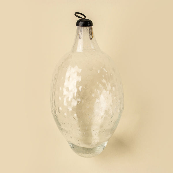 Recycled Vintage Lemon Ornament, Clear