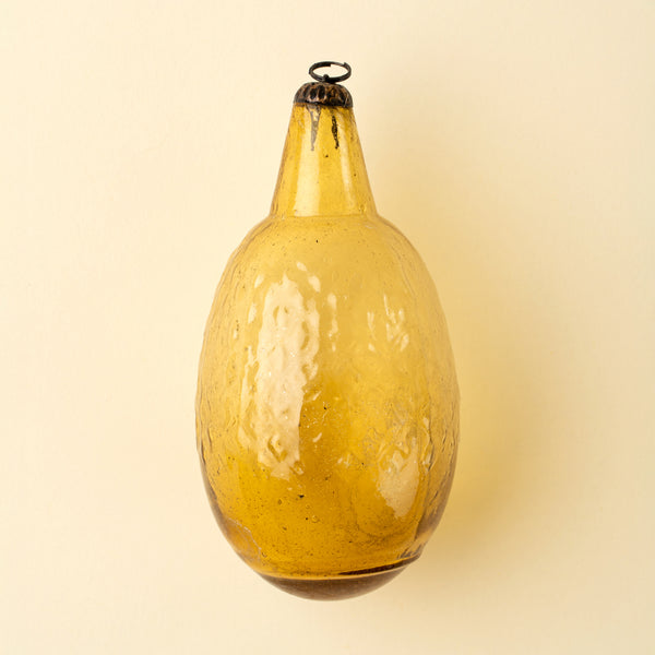 Recycled Vintage Lemon Ornament, Gold