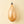 Recycled Vintage Lemon Ornament, Peach