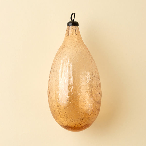 Recycled Vintage Lemon Ornament, Peach
