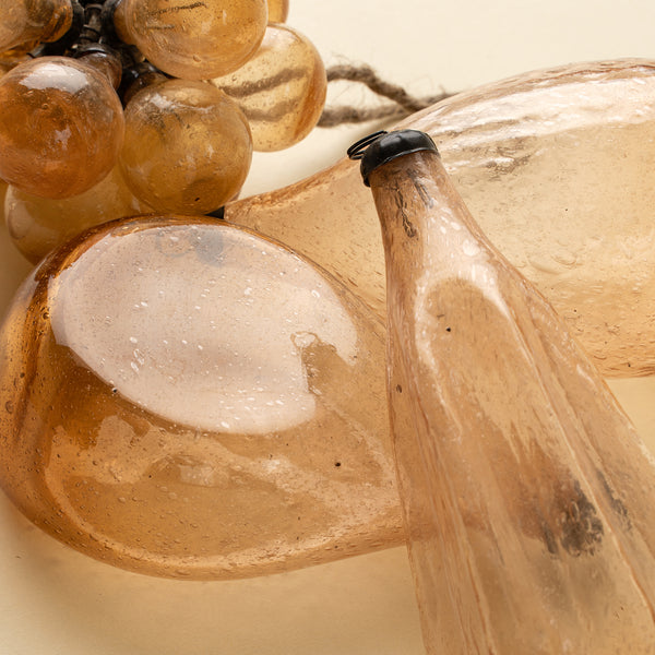 Recycled Vintage Lemon Ornament, Peach