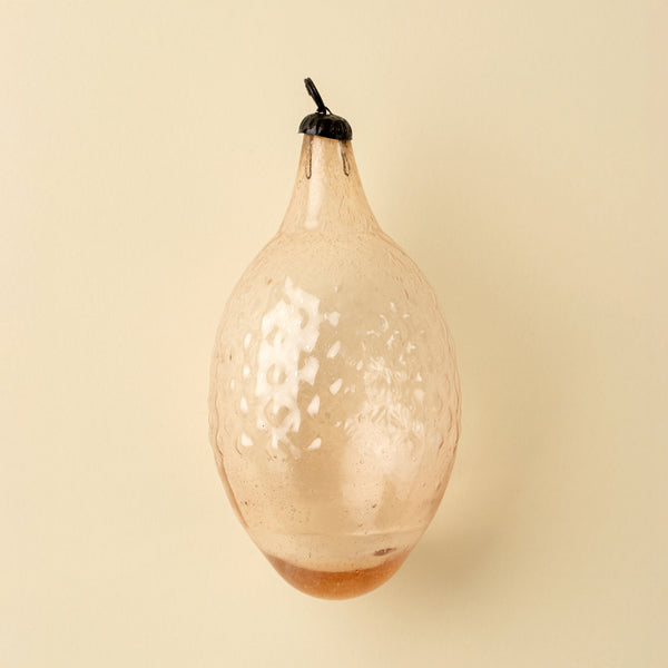 Recycled Vintage Lemon Ornament, Pink