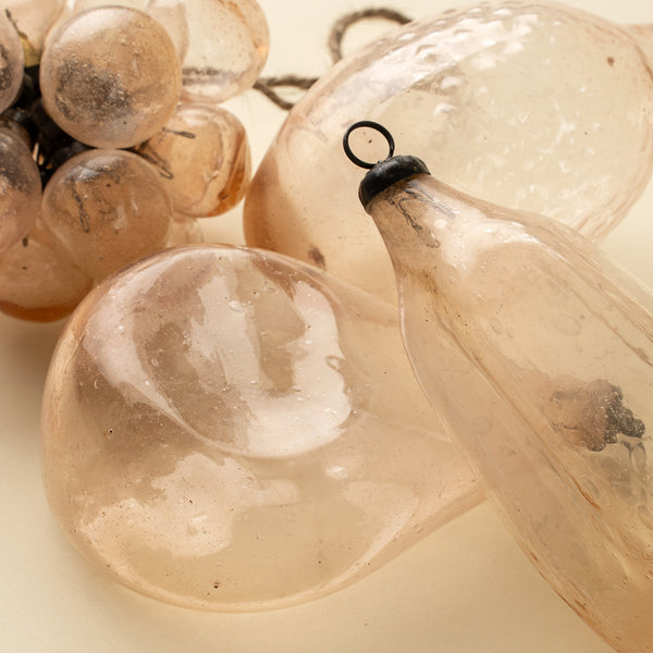 Recycled Vintage Lemon Ornament, Pink