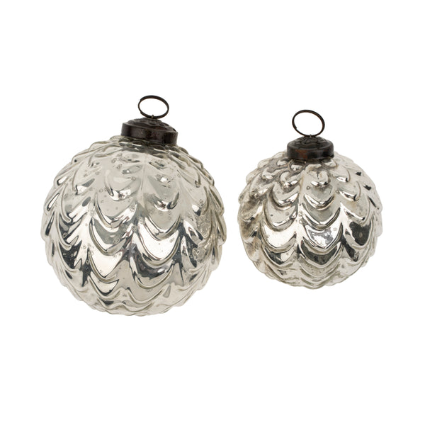Silverfrost Holiday Ornament S, Waves