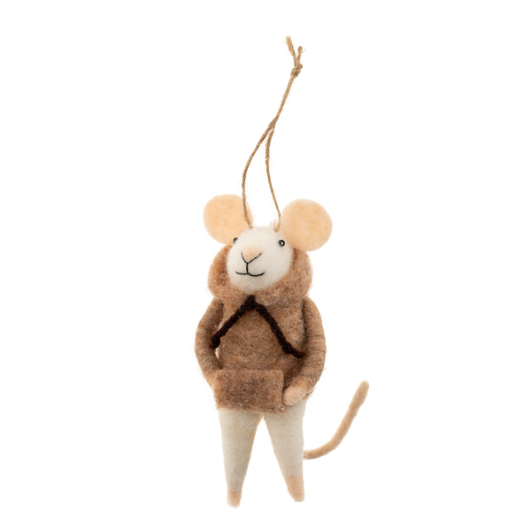 Hoodie Harrison Mouse Holiday Ornament