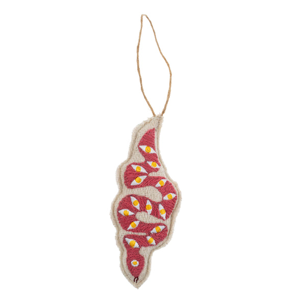 Snake Embroidered Decoration