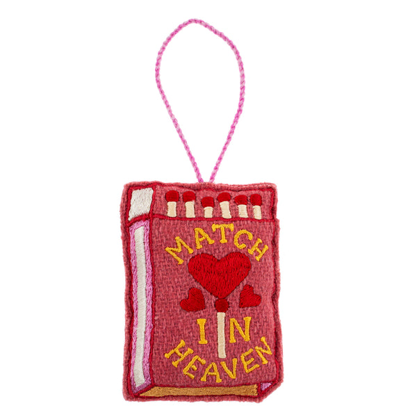 Match In Heaven Embroidered Decoration
