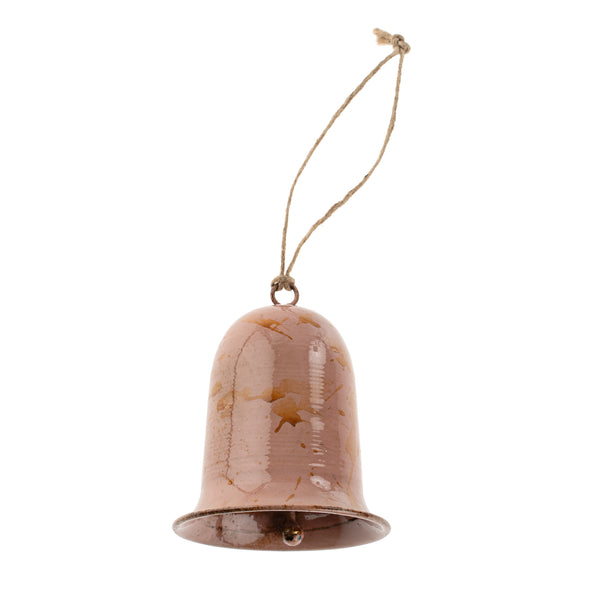 Vintage Enameled Bell L, Pink