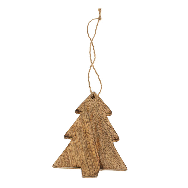 Wooden Tree Ornament, Natural