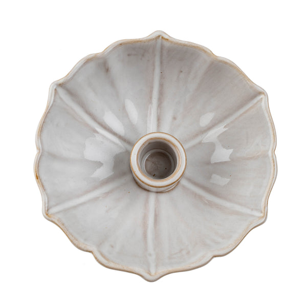 Lotus Candleholder, White