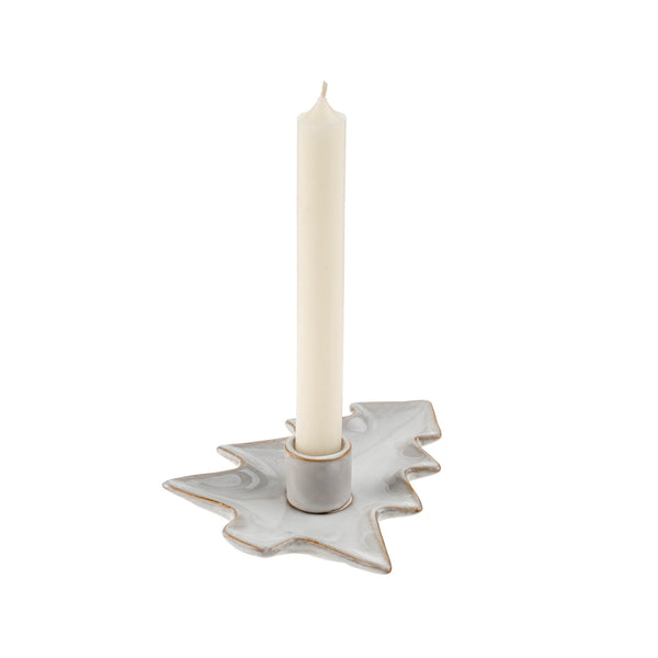Tree Candle Holder, White