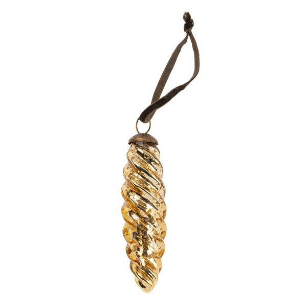 Icicle Ornament L, Gold