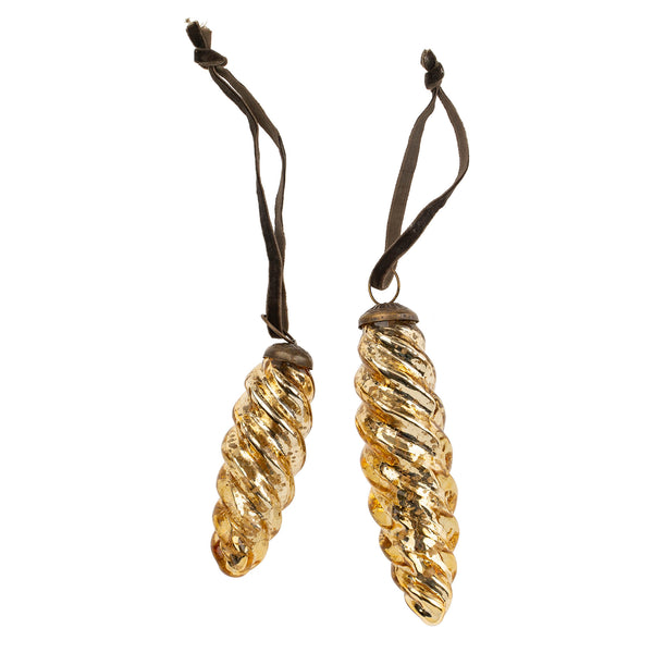 Icicle Ornament L, Gold
