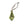 Diamond Droplet Holiday Ornament L, Jade