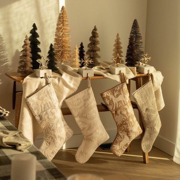 Snowflake Marble Stocking Holder