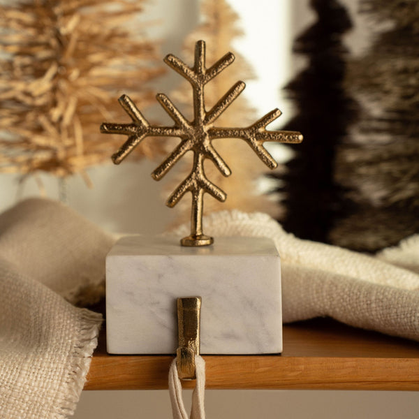 Snowflake Marble Stocking Holder