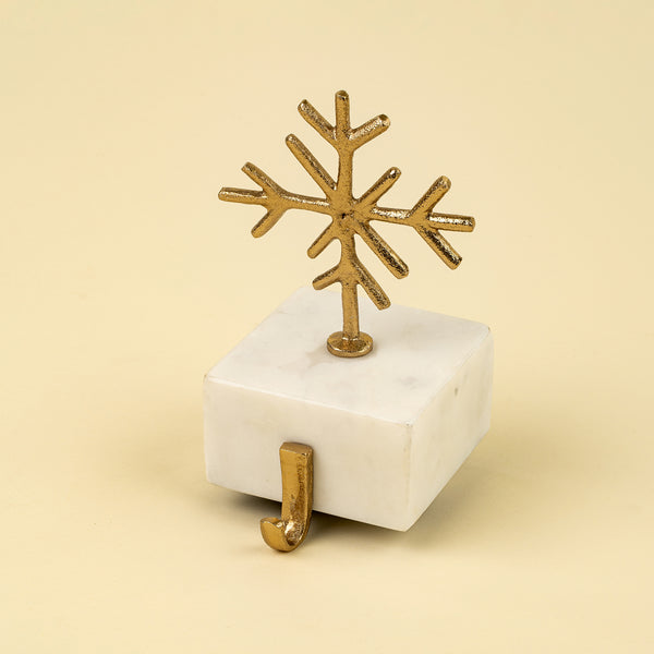 Snowflake Marble Stocking Holder