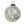 Confetti Glass Ornament L, White