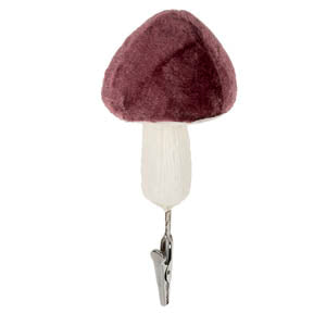 Mushroom Ornament Clip, Pink