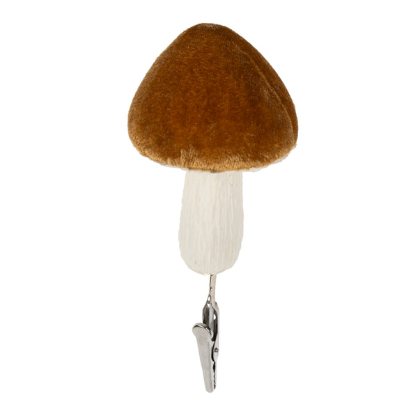 Mushroom Ornament Clip, Copper