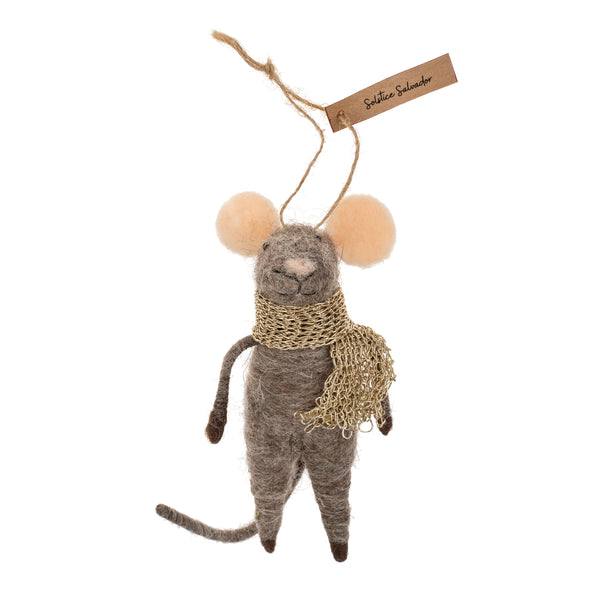 Solstice Salvador Mouse Holiday Ornament