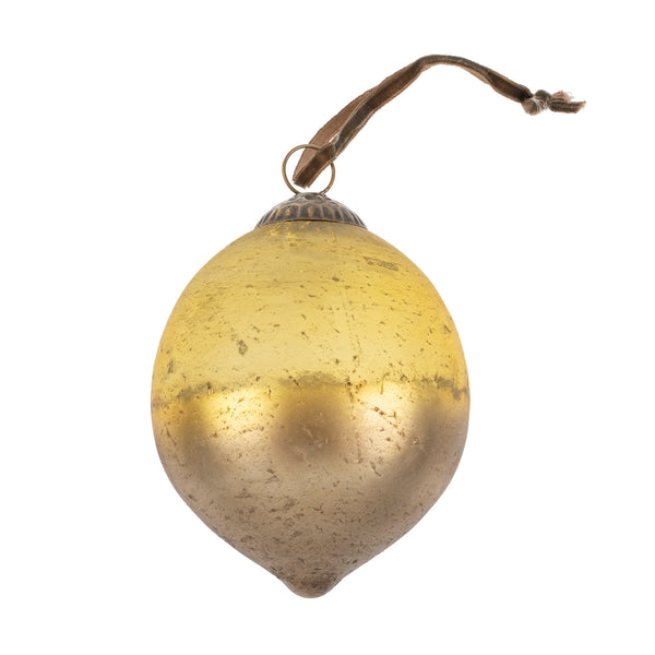 Dew Drop Bauble Ornament L, Chartreuse