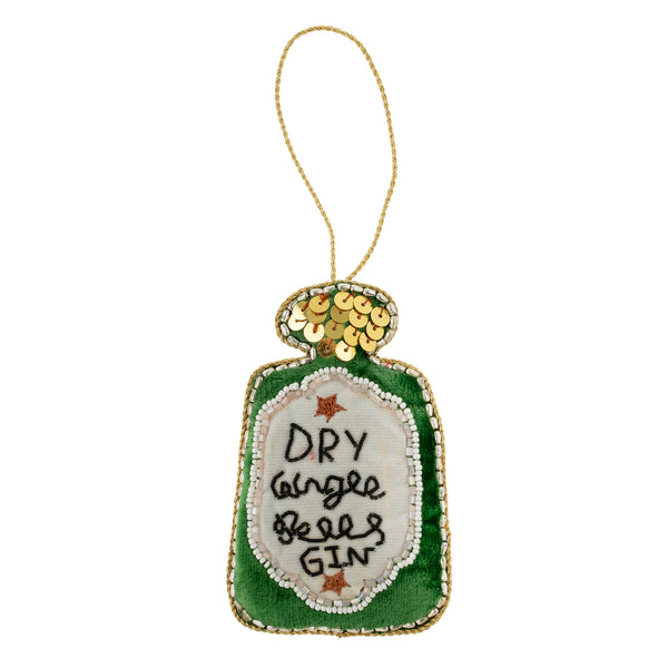 Gingle Bells Gin Zardozi Ornament