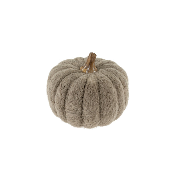 Felt Pumpkin M, Grey