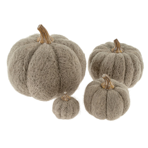Felt Pumpkin XS, Grey