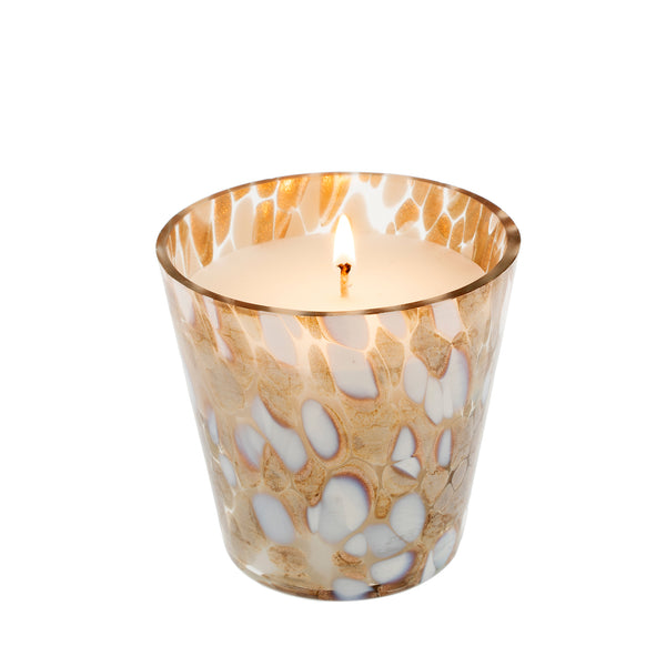 Confetti Glass Candle L - Amber Spruce