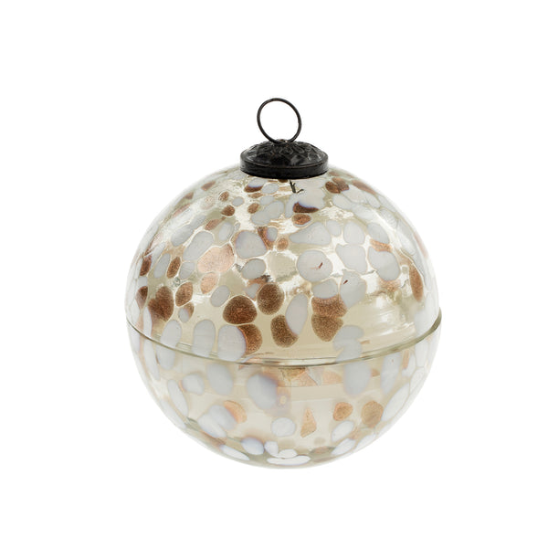 Confetti Glass Bauble Candle L - Amber Spruce