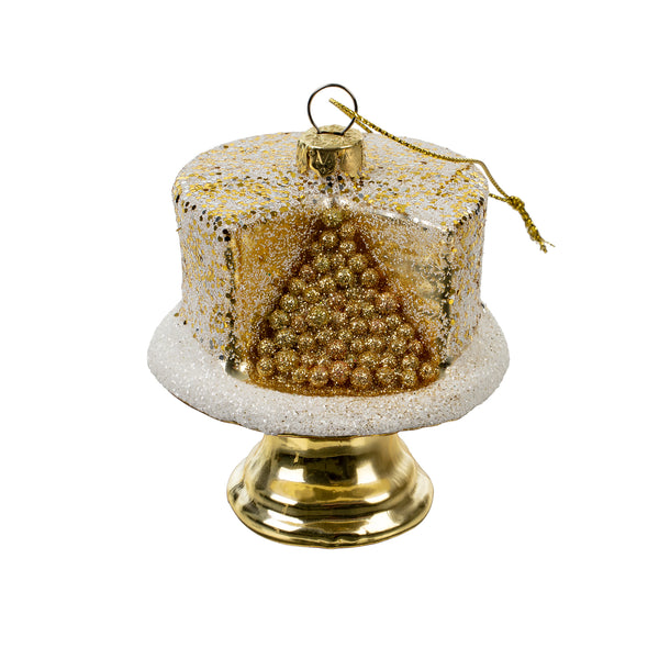 Glitter Cake Ornament