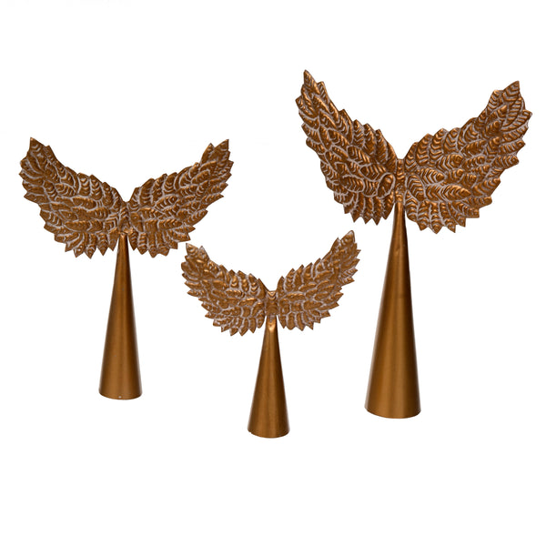 Gilded Wings Tree Toppers S/3