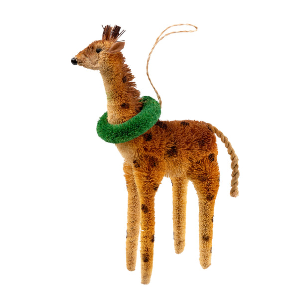 Giraffe with Wreath Ornament