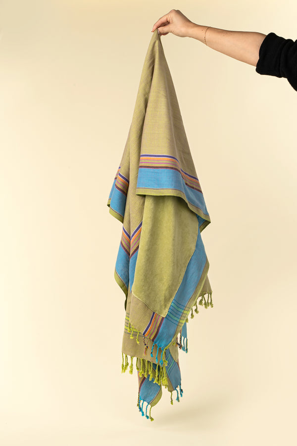 Kikoy Beach Towel/Sarong, Green