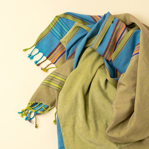 Kikoy Beach Towel/Sarong, Green