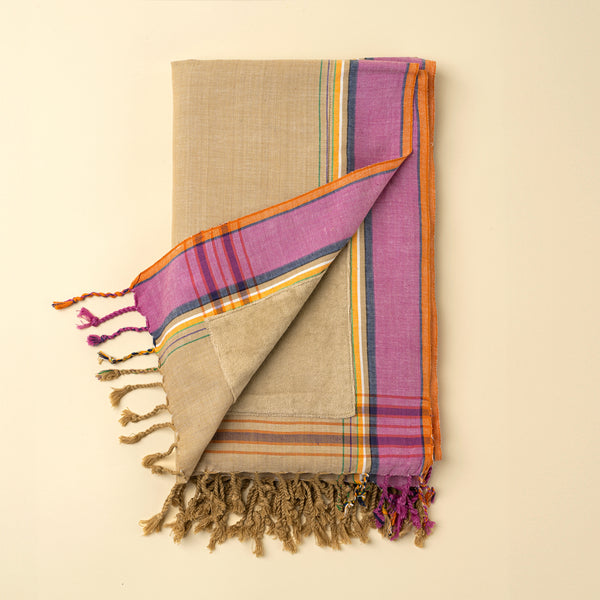 Kikoy Beach Towel/Sarong, Beige