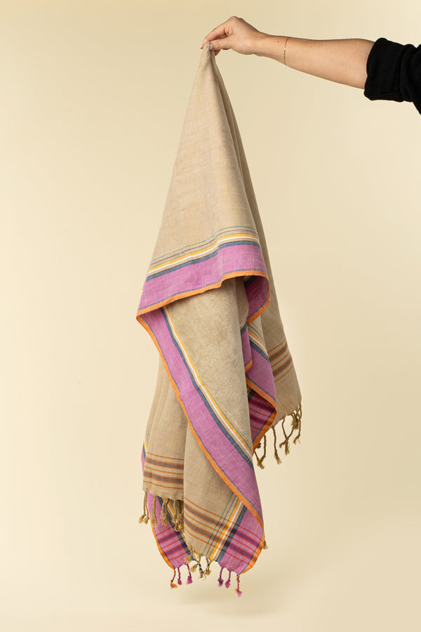Kikoy Beach Towel/Sarong, Beige