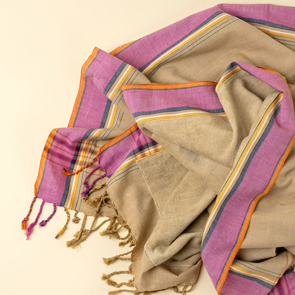 Kikoy Beach Towel/Sarong, Beige