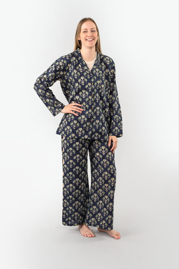 Kavita Block Print Pyjama Set - S/M